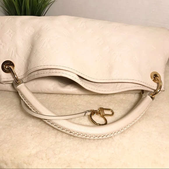 Authentic Louis Vuitton Artsy White Monogram Empreinte Leather Shoulder Bag - Picture 4 of 14